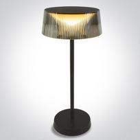 2W LED įkraunamas stalo šviestuvas, juodas, 3000K, dimeriuojamas, IP44