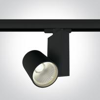 15W LED šviestuvas į bėgelius, juodas, 4000K