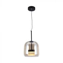 6W LED pakabinamas šviestuvas, gintaro/juodos sp., 3000K