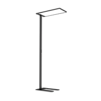 76W LED pastatomas šviestuvas COMFORT, juodas, 3000K, dimeriuojamas, su judesio/šviesos davikliu