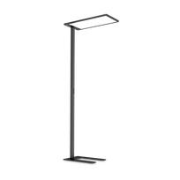 76W LED pastatomas šviestuvas COMFORT, juodas, 4000K, dimeriuojamas, su judesio/šviesos davikliu
