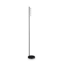 12W LED pastatomas šviestuvas PING PONG, juodas, 3000K