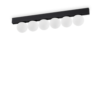 18W LED paviršinis šviestuvas PING PONG, juodas, 3000K