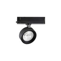 22W LED šviestuvas į 3 fazių bėgelį POV, juodas, 3000K