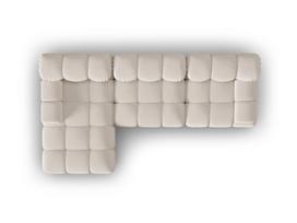 Minkštas kampas Micadoni Bellis, 282x155x64 cm, baltas