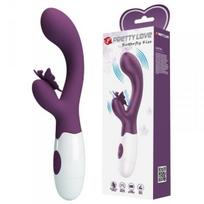 Vibratorius Pretty Love Butterfly Kiss, violetinis