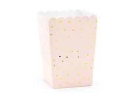 Dėžutės popcorn "Dots" 6 vnt 7*7*12,5cm