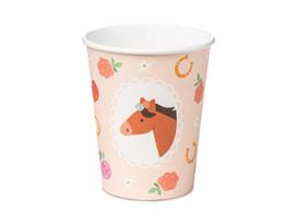 Vienkartiniai puodeliai "Arkliukas" 220ml 6 vnt