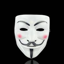 Kaukė "Vendetta / Anonymous" - Balta