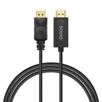 Savio DP-HDMI Cable CL-183, 1.5m,