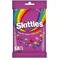 Laukinių uogų skonio saldainiai Skittles Wild Berry, 95g