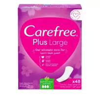 Carefree Large Aloe įklotai, 48 vnt
