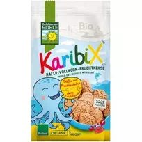 Bm Bio Avižiniai sausainiai su vaisiais KaribiX 125 g