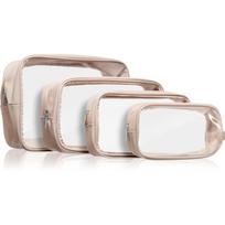 Notino Travel Collection Clear Organizer Set kelioninis rinkinys Beige 4 vnt.