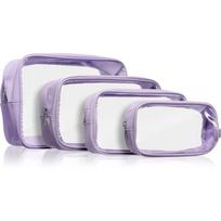 Notino Travel Collection Clear Organizer Set kelioninis rinkinys Purple 4 vnt.