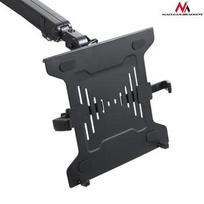 Maclean MC-813 stalinis dviejų 17"-32" monitorių ir nešiojamo kompiuterio stovas | Maksimali apkrova: 2x8kg | VESA 100x100mm, 75x75mm tvirtinimas | -90° iki 90°