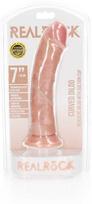 Realrock By Shots Realrock lenktas tikroviškas dildo su siurbtuku - 7"/ 18 cm