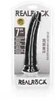 Realrock By Shots Realrock Slim Realistic Dildo su siurbtuku - 7"/ 18 cm
