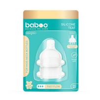Baboo antikolinis silikoninis žindukas su 3 vožtuvų technologija, greitos tėkmės, 2 vnt, 6+ mėn