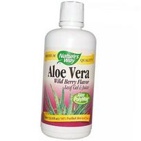 Gelis ir sultys iš alavijo lapų, Aloe Vera lapų gelis ir sultys, Nature's Way 1000 ml Laukinių uogų (71344076) 1000ml Unflavored