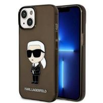 Apple iPhone 14 Plus Karl Lagerfeld dėklas Ikonik Karl Lagerfeld (KLHCP14MHNIKTCK) juodos spalvos