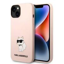 Apple iPhone 14 plus Karl Lagerfeld dėklas Silicone Choupette (KLHCP14MSNCHBCP) rožinės spalvos