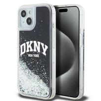 Apple iPhone 13 / 14 / 15 DKNY dėklas Liquid Glitter Big Logo (DKHCP14SLBNAEK) juodos spalvos