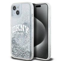 Apple iPhone 13 / 14 / 15 DKNY dėklas Liquid Glitter Big Logo (DKHCP15SLBNAET) baltos spalvos
