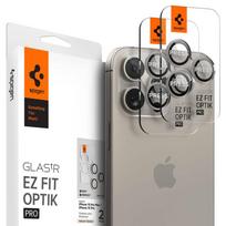 Kameros apsauga Apple iPhone 14 Pro / 14 Pro Max / 15 Pro / 15 Pro Max / 16 Pro / 16 Pro Max / 17 Pro / 17 Pro Max Spigen Optik.TR Camera Protector 2-Pack Natural Titanium beige