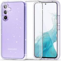 Samsung Galaxy S23 FE Tech-Protect Flexair Hybrid Glitter dėklas telefonui skaidrus