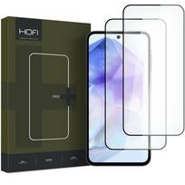 Apsauginis stiklas telefonui Samsung Galaxy A35 5G / A55 5G HOFI Glass Pro+ 2-pack juodos spalvos krašteliu