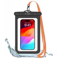 Dėklas Tech-Protect Universal vandeniui atsparus Uwc9 8.9 „oranžinės ir juodos spalvos