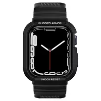 Spigen Rugged Armor „Pro” Apple Watch 4 / 5 / 6 / 7 / 8 / SE (44 / 45mm) juodos spalvos