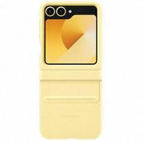 Samsung Galaxy Z Flip6 ECO-Leather (EF-VF741PYEGWW) dėklas telefonui, geltonos spalvos