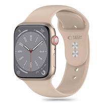 Apyrankė Apple Watch 4 / 5 / 6 / 7 / 8 / 9 / SE / Ultra 1 / 2 (42 / 44 / 45 / 49 mm) Tech-Protect silikoninė Walnut gelsvos spalvos