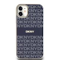 DKNY PC/TPU Repeat Pattern Tonal Stripe Magsafe dėklas telefonui iPhone 11 mėlynos spalvos