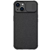 Nillkin CamShield Pro Apple iPhone 14 / iPhone 13 Armored Camera Protector dėklas telefonui juodos spalvos