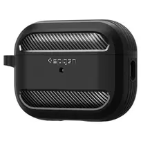 Spigen RUGGED ARMOR Apple AIRPODS PRO 1 / 2 dėklas ausinėms juodos spalvos