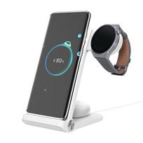 Nillkin PowerTrio 3in1 belaidis įkroviklis Samsung Watch baltos spalvos
