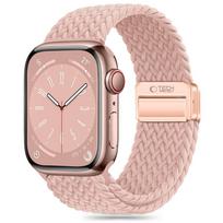 Apyrankė Apple Watch 4 / 5 / 6 / 7 / 8 / 9 / SE / Ultra 1 / 2 (42 / 44 / 45 / 49 mm) Tech-Protect Nylonmag Dusty Rose rožinės spalvos