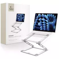 Tech-Protect ULS400 universalus extendable stovas nešiojamiems kompiuteriams iki 17″ – sidabrinės spalvos