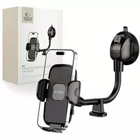 Tech-Protect V3 Long Arm automobilinis telefono laikiklis for Windshield/Cockpit – juodos spalvos