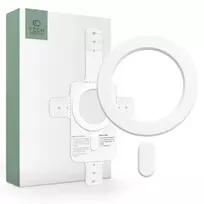 Tech-Protect MagMat MagSafe universalus magnetinis žiedas – dėklas telefonui, baltos spalvos