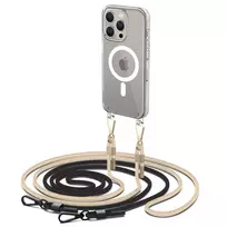 Tech-Protect FlexAir Chain MagSafe Apple iPhone 15 Pro – dėklas telefonui juodos spalvos and beige