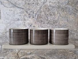 Keramikinių dubenėlių rinkinys serviravimui Scandinavian Home Skalset 3in1 30x10cm