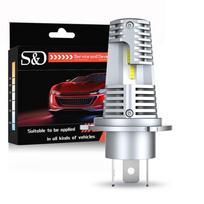 1vnt H4 9003 HB2 LED Canbus be klaidų Motociklo priekinių žibintų lemputė CSP LED Moto tolimosios/artimosios šviesos lempos motorolerio priedai Rūko žibintas 12V