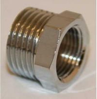 FIX-PRO Nippelmuffe 3/4-1/2" krom DZR