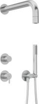 Potinkinis dušo komplektas Deante Silia NQS_F9XK, Brushed steel