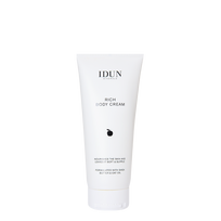 IDUN Minerals maitinamasis kūno kremas su sviestmedžių ir avižų aliejais, 200 ml