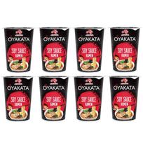 Greitai paruošiama makaronų sriuba OYAKATA “Cup Ramen Soy Sauce”, 8 x 63 g